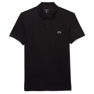 Koszulki męskie - Koszulka Lacoste Regular Fit Cotton Blend Polo DH5522-031 - czarna - miniaturka - grafika 1