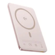 Powerbanki - Powerbank BASEUS PicoGo Ultra-Slim Magnetic 10000 mAh 27W Różowy - miniaturka - grafika 1