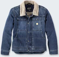 Kurtki męskie - Kurtka Jeansowa Carhartt Denim Sherpa Beech - miniaturka - grafika 1