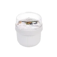 Pojemniki kuchenne - Pojemnik LOENE na jogurt szary 0,45l + 0,2l HOMLA - miniaturka - grafika 1