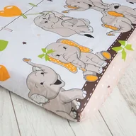 Prześcieradła dla dzieci - Prześcieradło z gumką do łóżeczka 60x120 bawełna - miniaturka - grafika 1