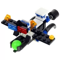 Roboty dla dzieci - Klocki Konstrukcyjne City 2W1 Auto Policyjne Robot - miniaturka - grafika 1