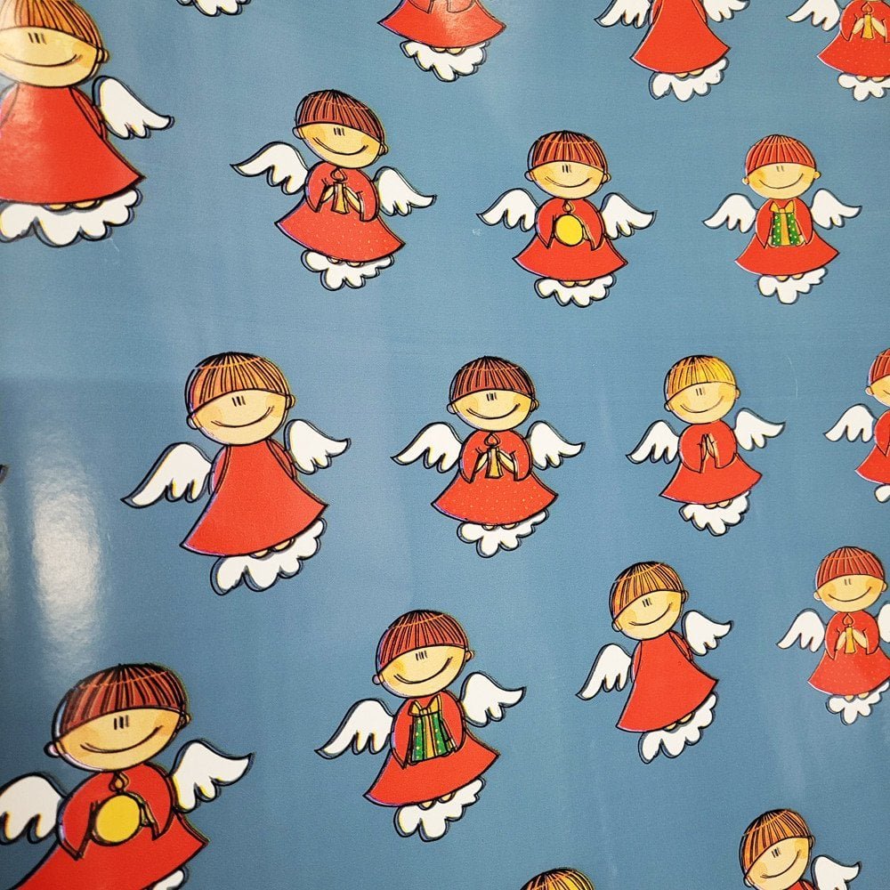 Papier aniołki do prezentów 57cmx25m 20m344