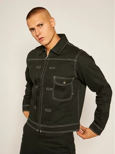 Kurtki męskie - HUF Kurtka jeansowa Lincoln JK00240 Czarny Regular Fit - grafika 1