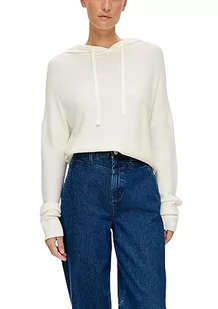 s.Oliver Sales GmbH & Co. KG/s.Oliver Damski sweter z kapturem, biały, 32 - Swetry damskie - miniaturka - grafika 1