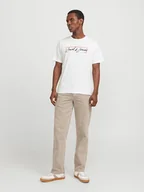 Koszulki męskie - Jack & Jones Koszulka w kolorze białym - miniaturka - grafika 1