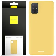 Etui i futerały do telefonów - Spacecase Etui Silicone Case Galaxy A51 yellow - miniaturka - grafika 1