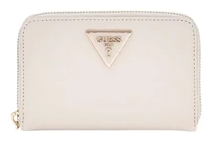 GUESS Women Laurel SLG Medium Zip Around Wallet, Bone - Portfele - miniaturka - grafika 1