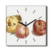 Zegary - Cichy zegar na płótnie kuchenny Owoce jabłka 30x30, Coloray - miniaturka - grafika 1