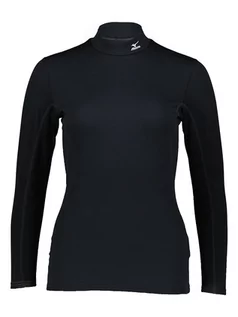 Koszulki sportowe damskie - Mizuno Koszulka funkcyjna "Mid Weight" w kolorze czarnym - grafika 1