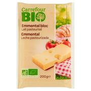 Sery - Carrefour Bio Ekologiczny ser podpuszczkowy dojrzewający Emmental 200 g - miniaturka - grafika 1