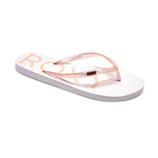 Damskie Japonki ROXY VIVA SPARKLE J SNDL ARJL100873-WOI – Biały - Klapki i japonki damskie - miniaturka - grafika 1