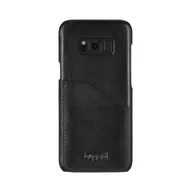 Etui i futerały do telefonów - Bugatti Londra Snap Case skórzane etui na tył Samsung Galaxy S8 CZARNY NA TYŁ SKÓRA NATURALNA 31752 - miniaturka - grafika 1