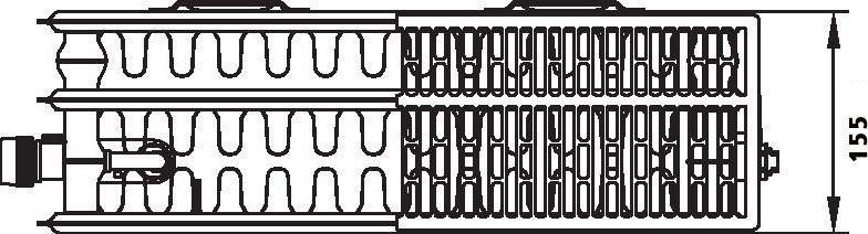 Kermi Grzejnik V 33/750/800 1698W LEWYGrzejniki stalowe V33
