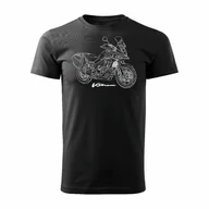 Koszulki męskie - Koszulka męska TOPSLANG Suzuki V-strom DL-650, czarna, rozmiar XL - miniaturka - grafika 1