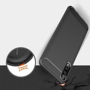 Carbon Case elastyczne etui pokrowiec Samsung Galaxy A50s / Galaxy A50 / Galaxy A30s czarny - Etui i futerały do telefonów - miniaturka - grafika 6