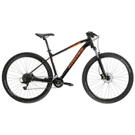 Rowery - Rower górski MTB KROSS Level 1.0 M17 29 cali męski Czarno-pomarańczowy - miniaturka - grafika 1