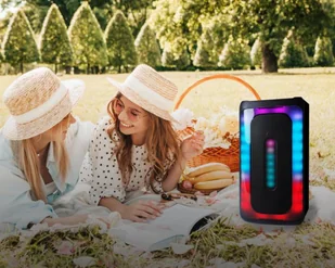 Głośnik bluetooth LTC RGB 2x4``  USB/SD/AUX 4000mAh - Głośniki przenośne - miniaturka - grafika 2