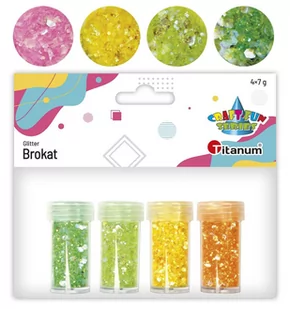 Brokat sypki pastelowy 4x7g Titanum - Pasmanteria - miniaturka - grafika 1