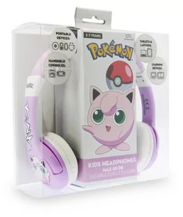 GLOBIX Słuchawki dla dzieci Pokemon Jiglypuff różowe OTL PK0568 - Słuchawki - miniaturka - grafika 1