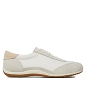 Sneakersy damskie - Sneakersy Geox D Vega D3509A 022Y3 C0818 Biały - miniaturka - grafika 1