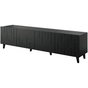 Szafki RTV - Szafka RTV CAMA MEBLE Bari Czarny - miniaturka - grafika 1