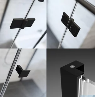 Radaway Essenza Black Kdj+S kabina 100x80x100cm lewa szkło przejrzyste 1384052-01-01/1385021-54-01L/1384052-01-01 - Kabiny prysznicowe Radaway Essenza Black Kdj+S kabina 100x80x100cm lewa szkło przejrzyste 1384052-01-01/1385021-54-01L/1384052-01-01 - Kabiny prysznicowe - miniaturka - grafika 3