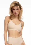 Biustonosze - Biustonosz miękki bezszwowy beżowy Infinity Soft Bra Julimex - miniaturka - grafika 1