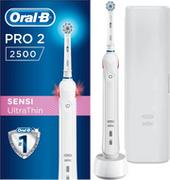 Szczoteczki elektryczne - Oral-B Pro 2 2500 Sensi UltraThin Biały - miniaturka - grafika 1