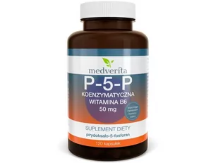 MEDVERITA P-5-P koenzymatyczna witamina B6 50mg (120 kapsułek) Medverita - Witaminy i minerały - miniaturka - grafika 1