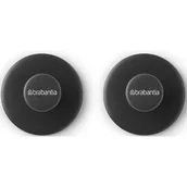 Wieszaki łazienkowe - Brabantia Nowości Wieszaki łazienkowe na ręczniki 2 szt ReNew czarne 280320 280320 - miniaturka - grafika 1