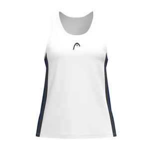 Dziewczęca koszulka Head CLUB 25 Tank Top Girls Royal/White 128 cm - Koszulki i topy damskie - miniaturka - grafika 1