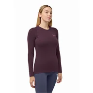 Koszulki sportowe damskie - Damska koszulka z długim rękawem Jack Wolfskin INFINITE WARM LS W amaranth - XS - miniaturka - grafika 1