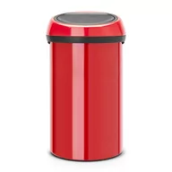 Kosze na śmieci - Brabantia Kosz na śmieci Touch Bin 60L Czerwony Passion pokrywa czerwona 402487 - miniaturka - grafika 1
