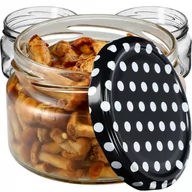 Pojemniki kuchenne - Słoiki Denia 250ml 20szt. 82mm + wieczko "Czarny groszek" - miniaturka - grafika 1