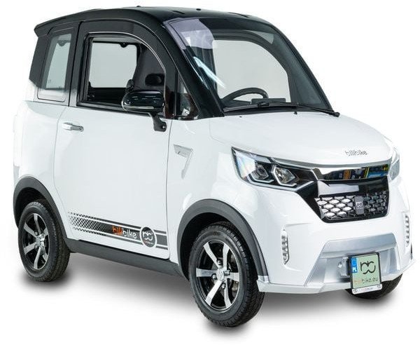 Bili Bike Czterokołowiec lekki, skuter elektryczny zabudowany z dachem MICRO CAR BILI BIKE ECOMO 4 biały