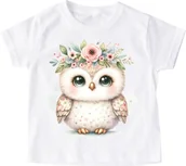 Koszulki dla dziewczynek - Koszulka z sową dla dziecka zwierzaczek80 - miniaturka - grafika 1
