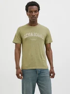 Koszulki męskie - Jack & Jones Koszulka "Almeria" w kolorze zielonym - miniaturka - grafika 1