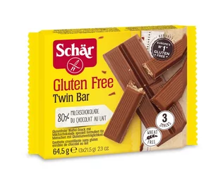 Schär Twin Bar - wafelki w czekoladzie 3 x21,5g - Zdrowa żywność - miniaturka - grafika 1