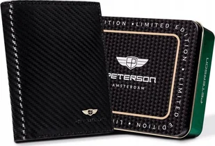 Peterson Duży portfel męski ze skóry naturalnej Peterson NoSize - Portfele - miniaturka - grafika 1