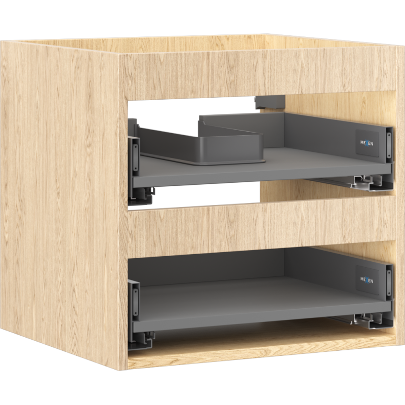 Mexen Box-A korpus szafki podumywalkowej 50 cm, 2 szuflady, dąb - 91AX0-0500-470-2-81