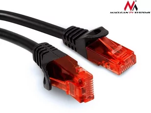 Maclean Maclean Przewód kabel patchcord UTP cat6 wtyk-wtyk 7,5m czarny MCTV-756 - Patchcordy - miniaturka - grafika 1