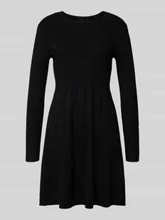 Sukienka taliowana z dzianiny z mieszanki wiskozy model ‘NATASCHA’ - Sukienki - miniaturka - grafika 1