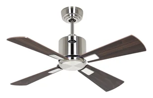 Energooszczędny wentylator sufitowy z pilotem Eco Neo III WiFi 92 cm chrom szczotkowany Łopatki orzech / wiśnia - Wentylatory sufitowe - miniaturka - grafika 1