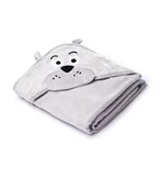 Okrycia kąpielowe dla dzieci - Sensillo Okrycie kąpielowe, Szary, Miś, 100x100 cm - miniaturka - grafika 1