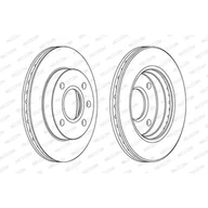 Tarcze hamulcowe - FERODO (FEDERAL-MOGUL) Tarcza hamulcowa (FEDERAL-MOGUL) DDF766 - miniaturka - grafika 1