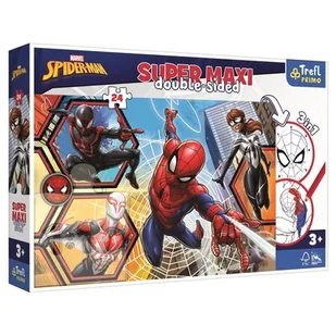 Puzzle 24 Super Maxi dla dzieci - Spiderman wyrusza do akcji wiek 3+ - Puzzle - miniaturka - grafika 1