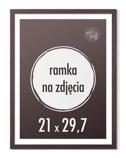 Ramka na zdjęcia 21x29,7 cm A4 Ramki 29,7x21 wenge podpórka - Ramki na zdjęcia - miniaturka - grafika 1