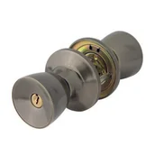 Klamki - Gałka z zamkiem 6711 brąz - miniaturka - grafika 1