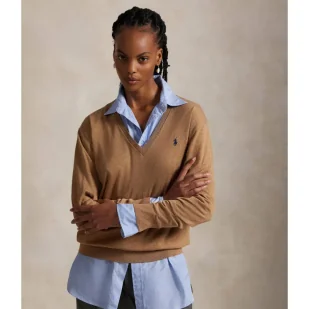 POLO RALPH LAUREN Sweter Regular Fit - Swetry damskie - miniaturka - grafika 1